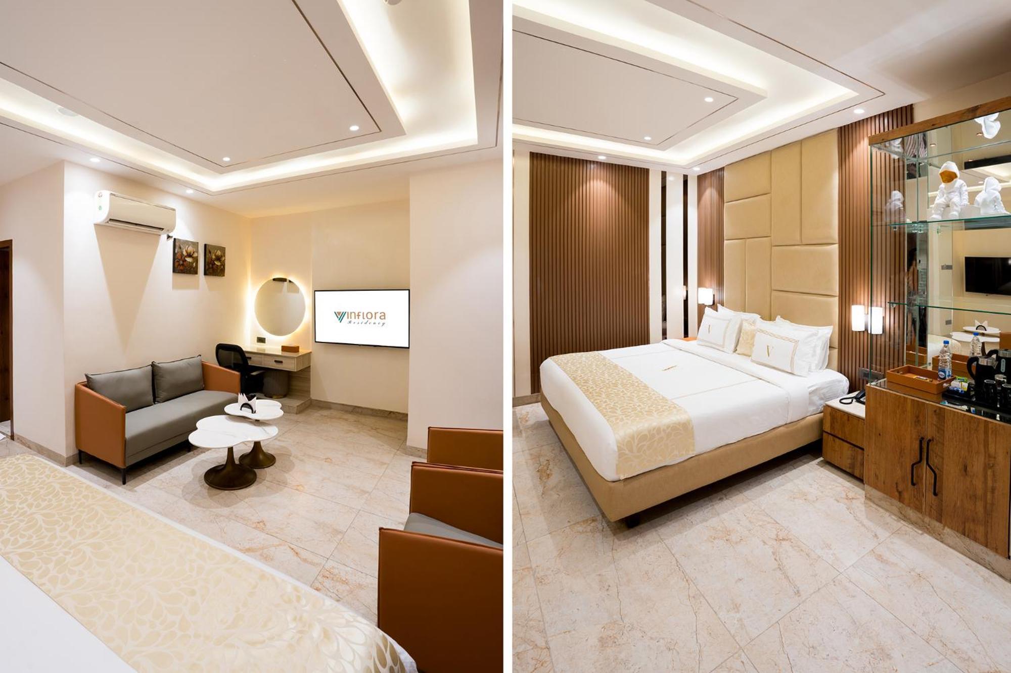 Oriva Vinflora Residency - Nr Lv Prasad Hospital, Banjara Hills Hotell Hyderabad Eksteriør bilde